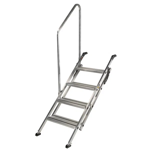 2023024501 – LIPPERT COMP Entry Step, 4 Manual Fold-Up Steps 24 Inch Width x 5.81 Inch Depth x 65.38 Inch Length Coll...